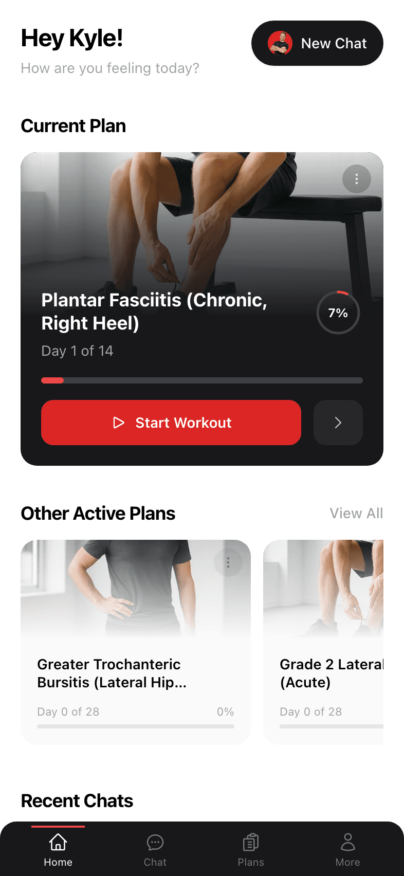 Create your account screen